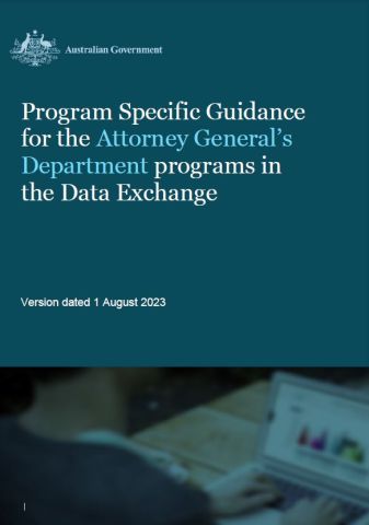 Program specific guidance for Attorney General’s Department programs