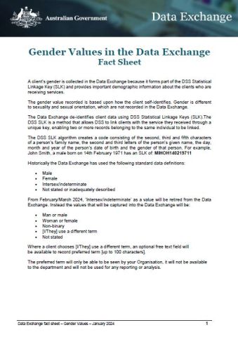 Gender Values in the Data Exchange cover image