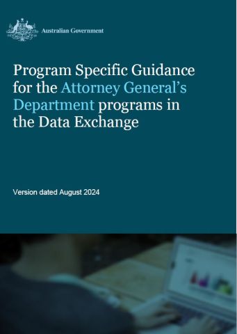 Program specific guidance for Attorney General’s Department programs