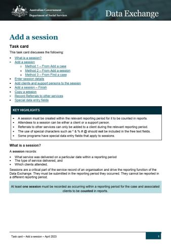Add a session cover image