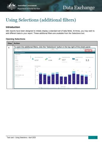 Using selections (additional filters) cover image