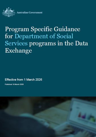 cover Program Specific Guidance document