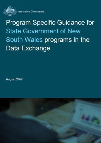 cover of Program specific guidance for Government of New South Wales programs