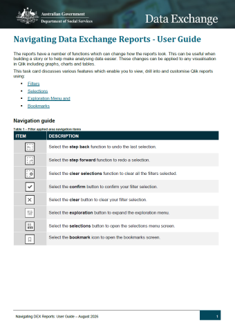 Navigating Data Exchange Reports User Guide cover image